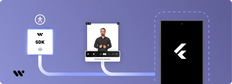 دمج حزمة SDK للغة الإشارة من WeAccess.Ai في Flutter