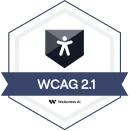WCAG 2.1 conformance badge