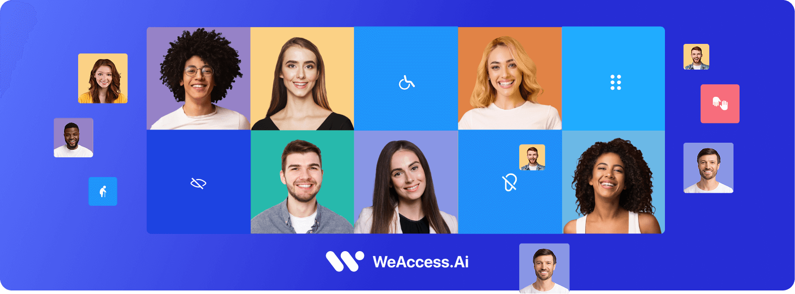 A website compliant with WCAG guidelines for visual and multimedia content