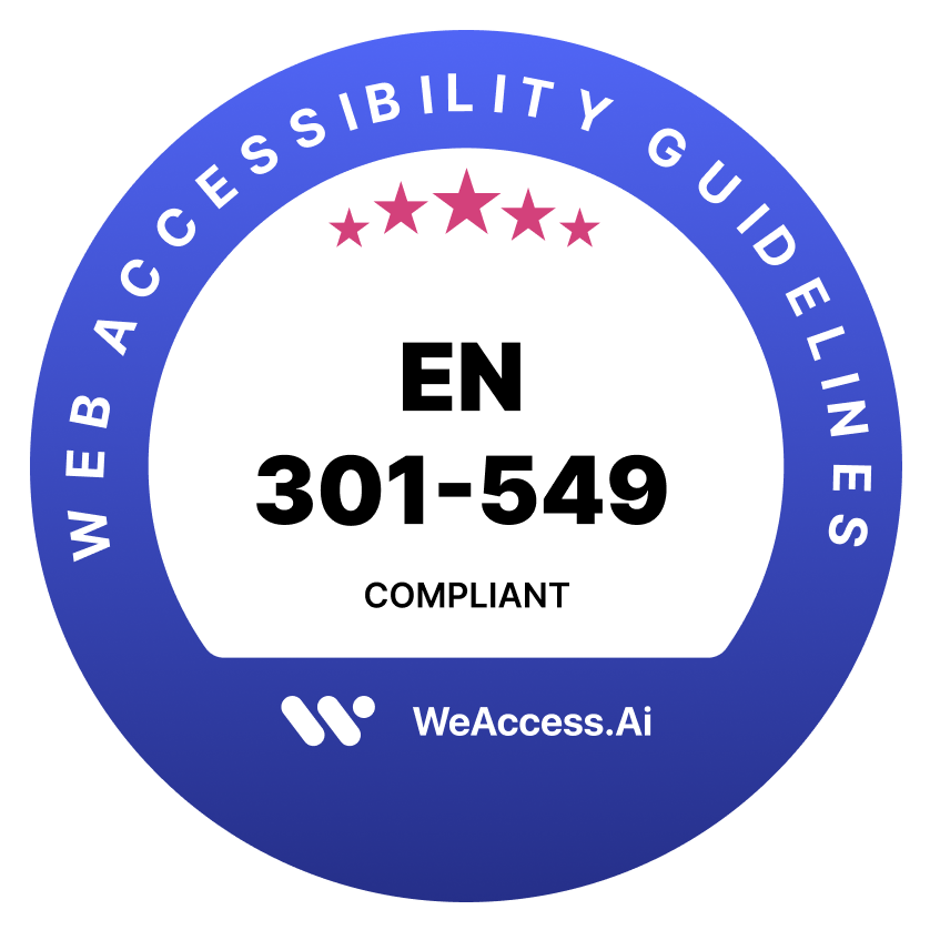 EN 301 549 accessibility compliance banner
