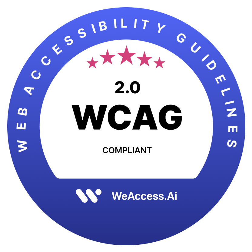 WCAG accessibility compliance banner