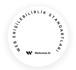 The image features a circular design with the text WEB ACCESSIBILITY GUIDELINES arched around the top and WeAccess.Ai at the bottom center.